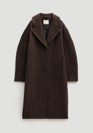 Italian Wool Cocoon Coat
