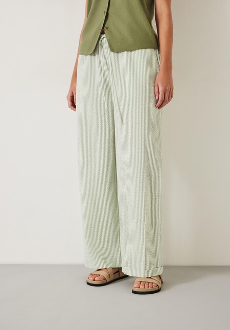 Sabrina Stripe Seersucker Trousers