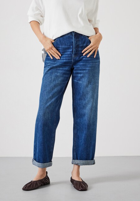 Button Fly Boyfriend Jean