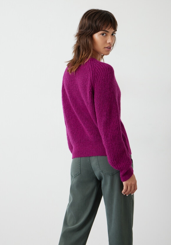 Alma Fluffy Raglan Crew Wool Blend Jumper