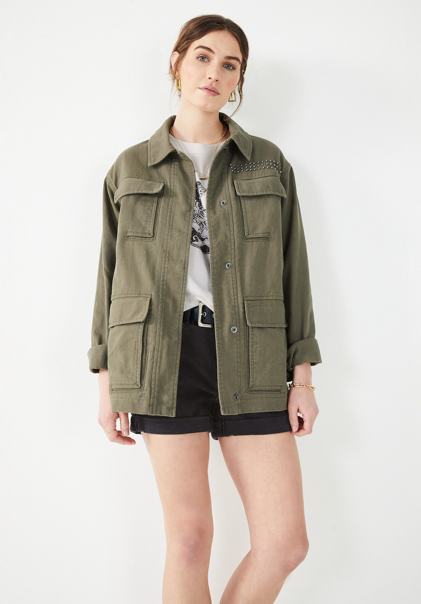 Hush cargo jacket shop
