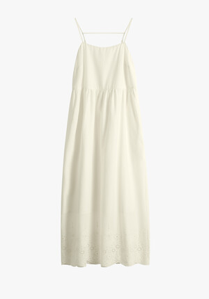 Neesha Cotton Broderie Midi Dress