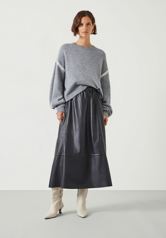 Whitney Wool Blend Stitch Detail Jumper