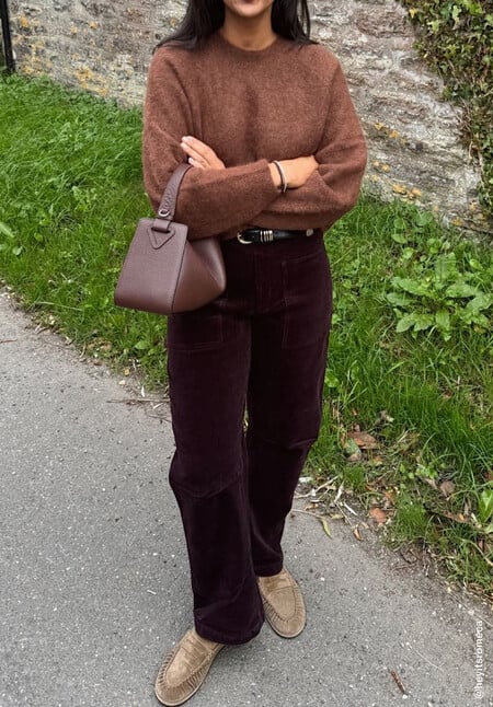 Corduroy Cordi Barrel Leg Trousers