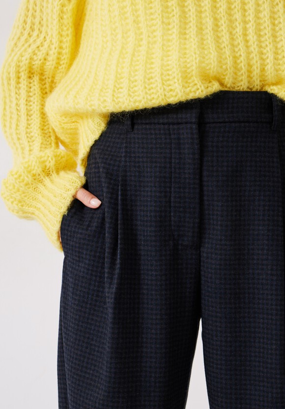 Ruby Check Wool Blend Trousers