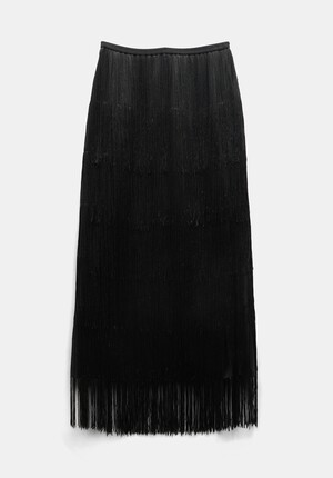 Hailey Fringe Maxi Skirt