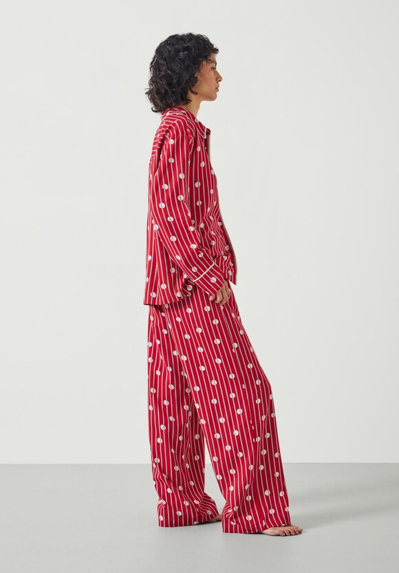 Luella Brushed Cotton Stripe Polka Dot Pyjama Set