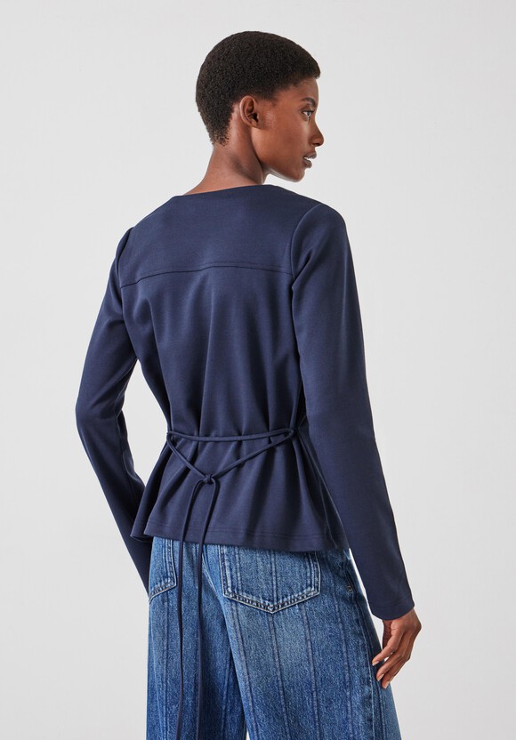 Tie Back Seamed Top