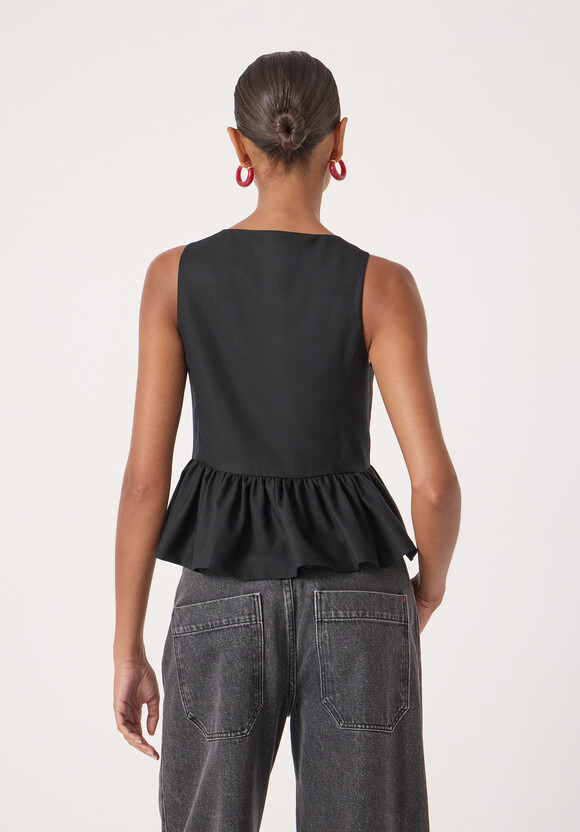 Peplum Wool Waistcoat Peplum Wool Waistcoat