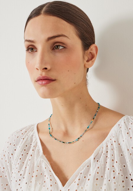 Maura Glass Bead Necklace