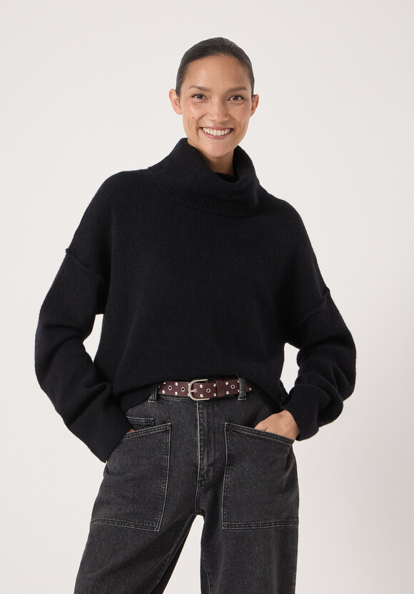 Cropped Meryl Wool Blend Jumper