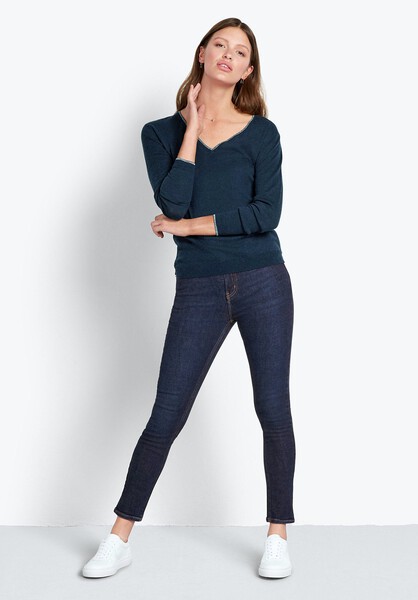 Danae Metallic Trim Jumper