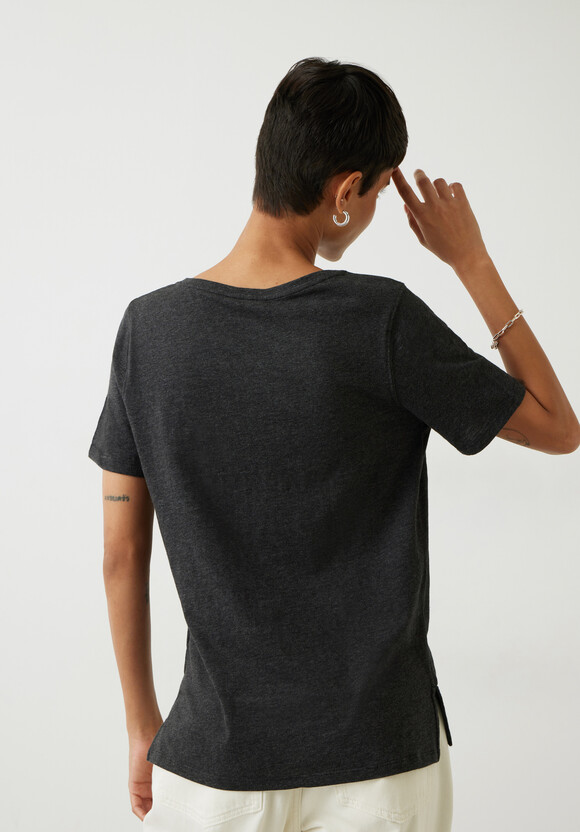 Kali Cotton Slub V-Neck T-Shirt
