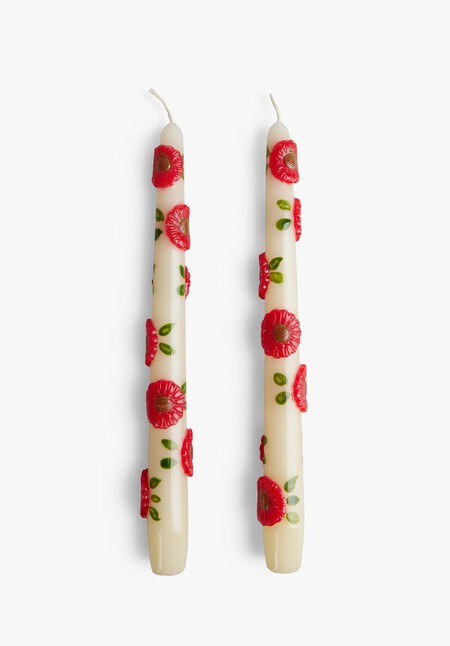 Anna and Nina Floral Candle - Set of Two