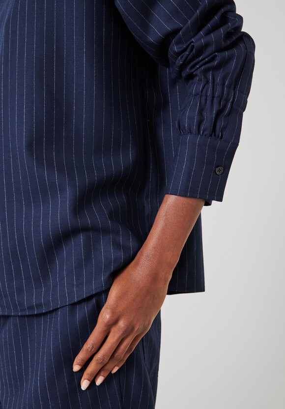 Pinstripe Wool Blend Top