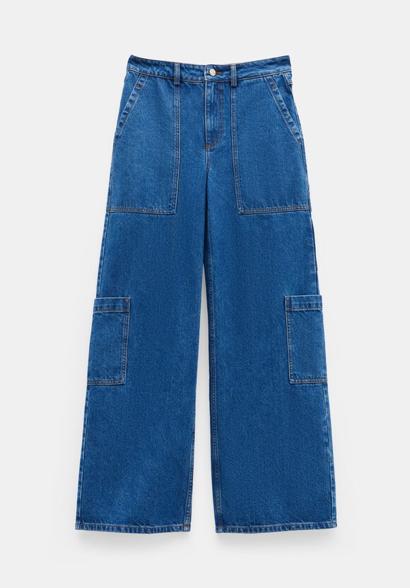 Charli Cotton Relaxed Cargo Jeans