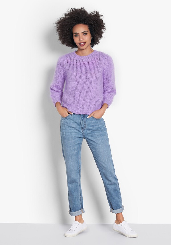 Fluffy S/S Knitted Top