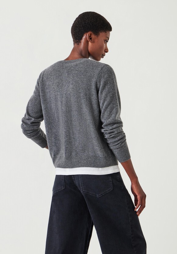 Daphne Cashmere Button Through Slim Cardigan