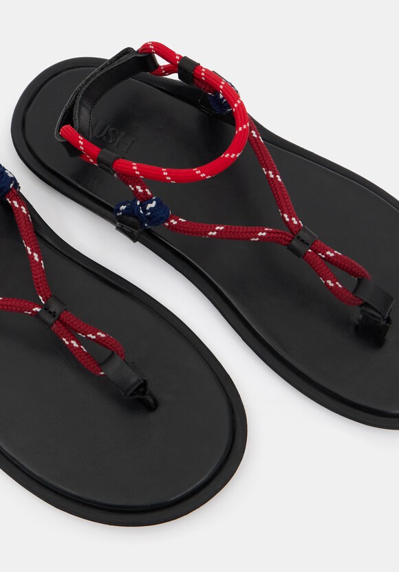 Rope Detail Flat Sandals