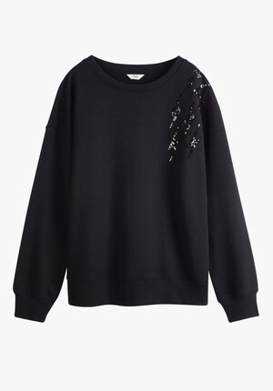 Sequin Thunderbolt Relaxed Sweatshirt