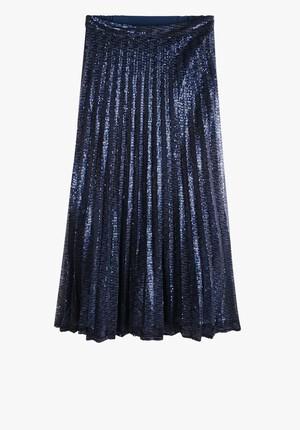 Clio Pleated Sequin Skirt