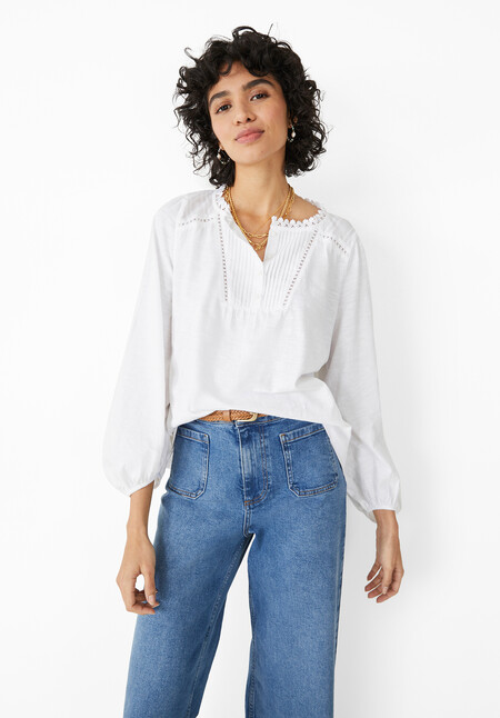 Eloise Pin Tuck Blouse