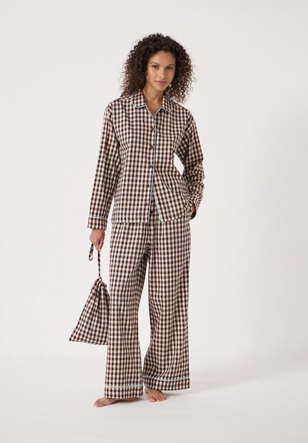 Brushed Cotton Gingham Pyjamas