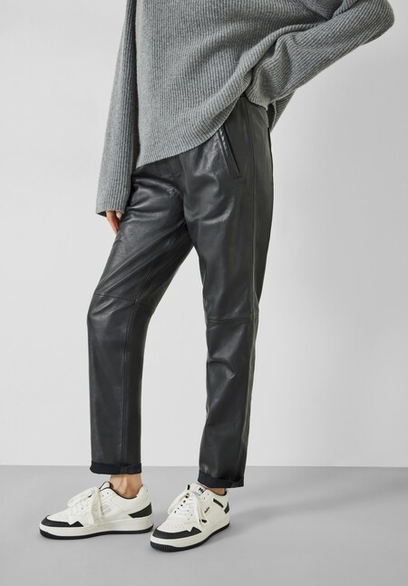 Leather Joggers