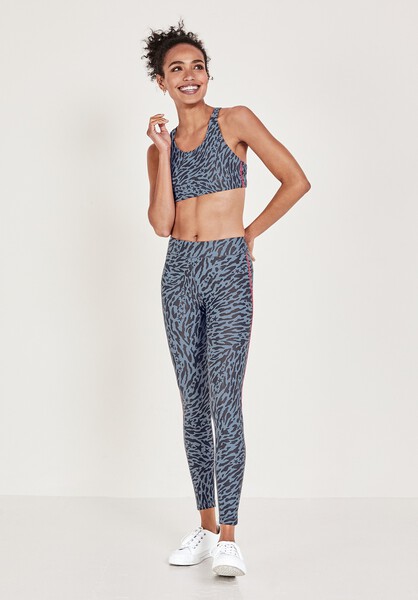 Strappy Stripe Sports Bra