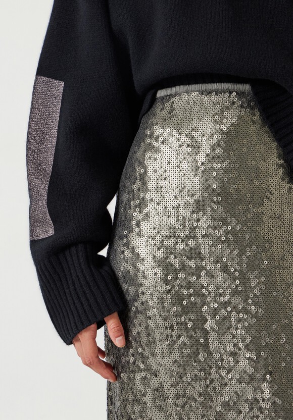 Anais Sheer Sequin Midi Skirt