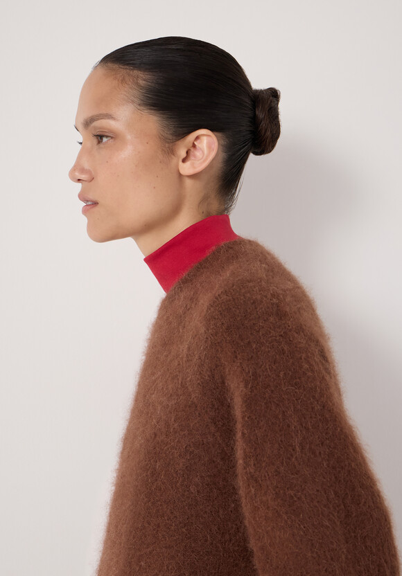 Crew Neck Alpaca Wool Jumper