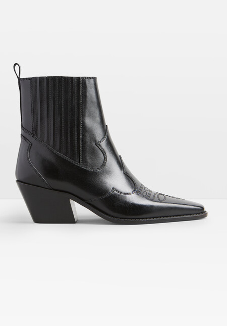 Kendall Leather Western Boots