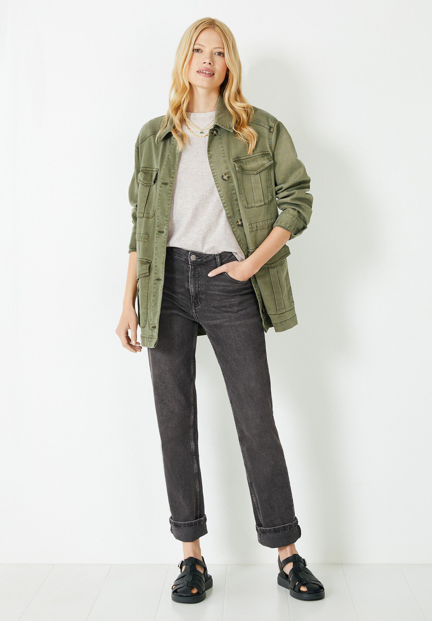Khaki new arrivals fall jacket