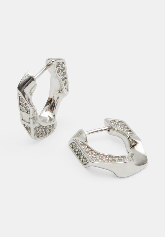 Luv AJ Pave Cuban Link Earring