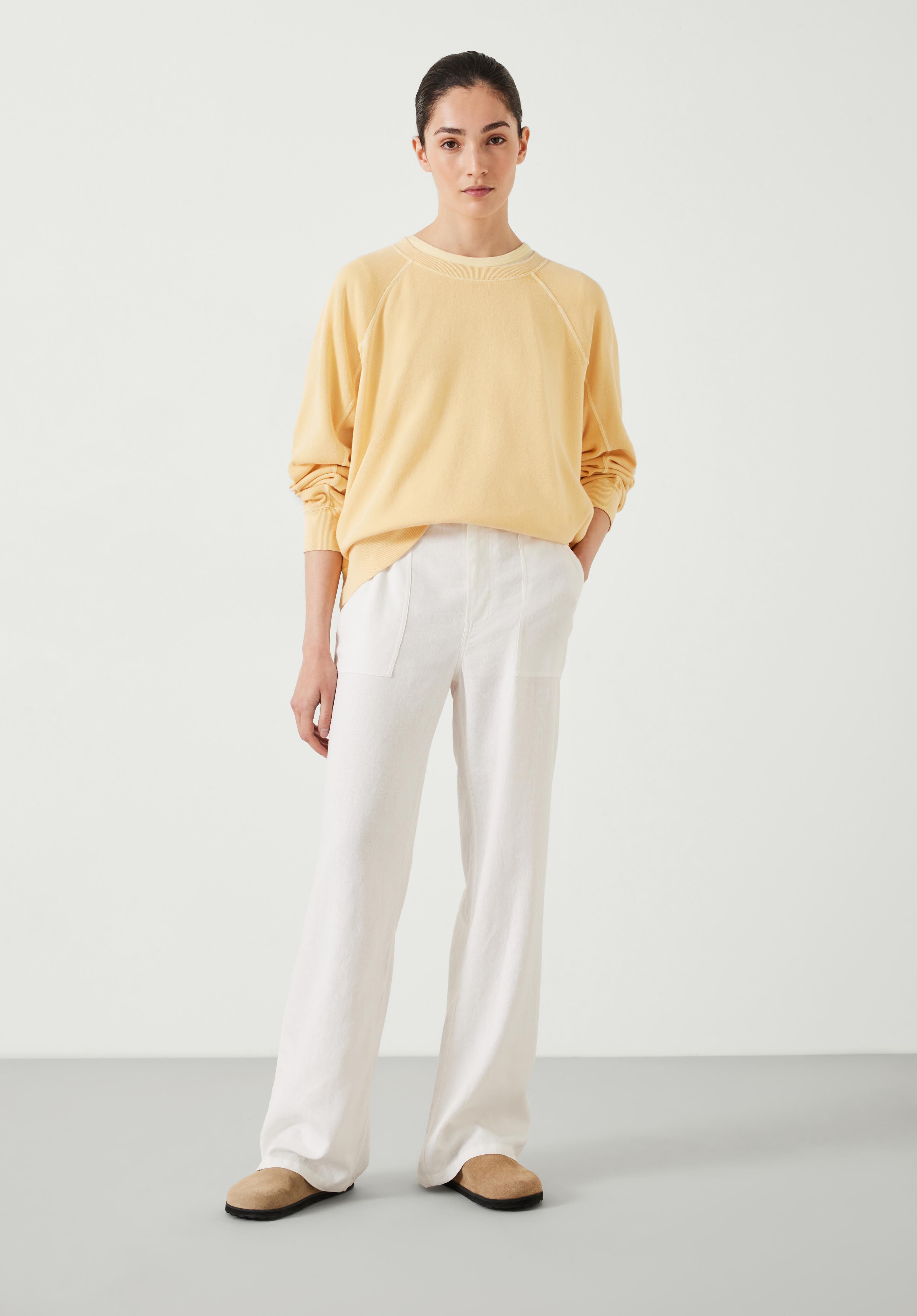 Kara Lightweight Sweatshirt Butter Lemon hush