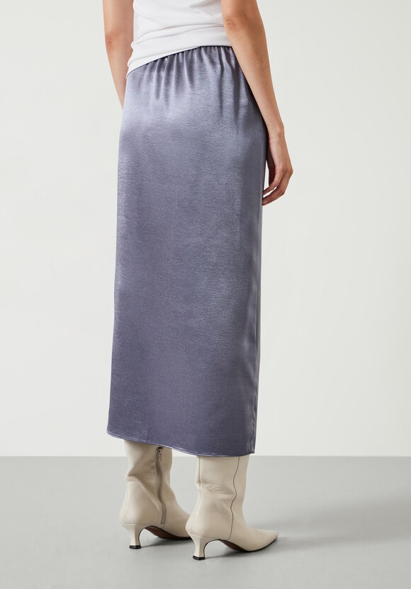 Aurora Satin Midi Skirt