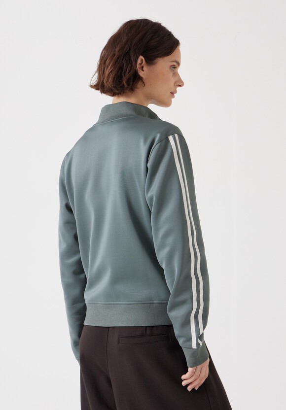 Zanna Side Stripe Zip Through Sweatshirt
