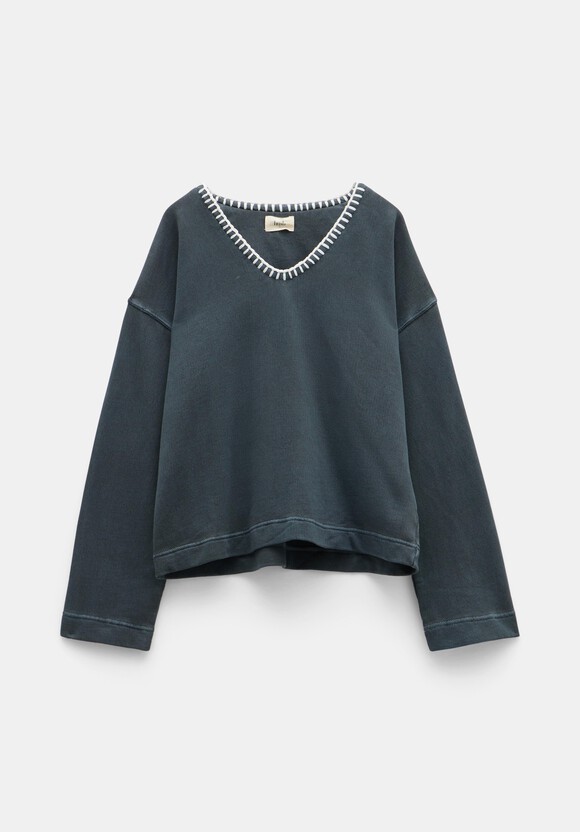 Ellison Contrast Stitch Sweatshirt