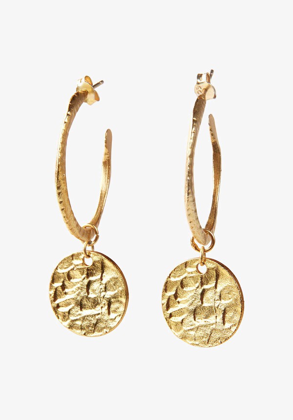 Hoop Coin Earrings