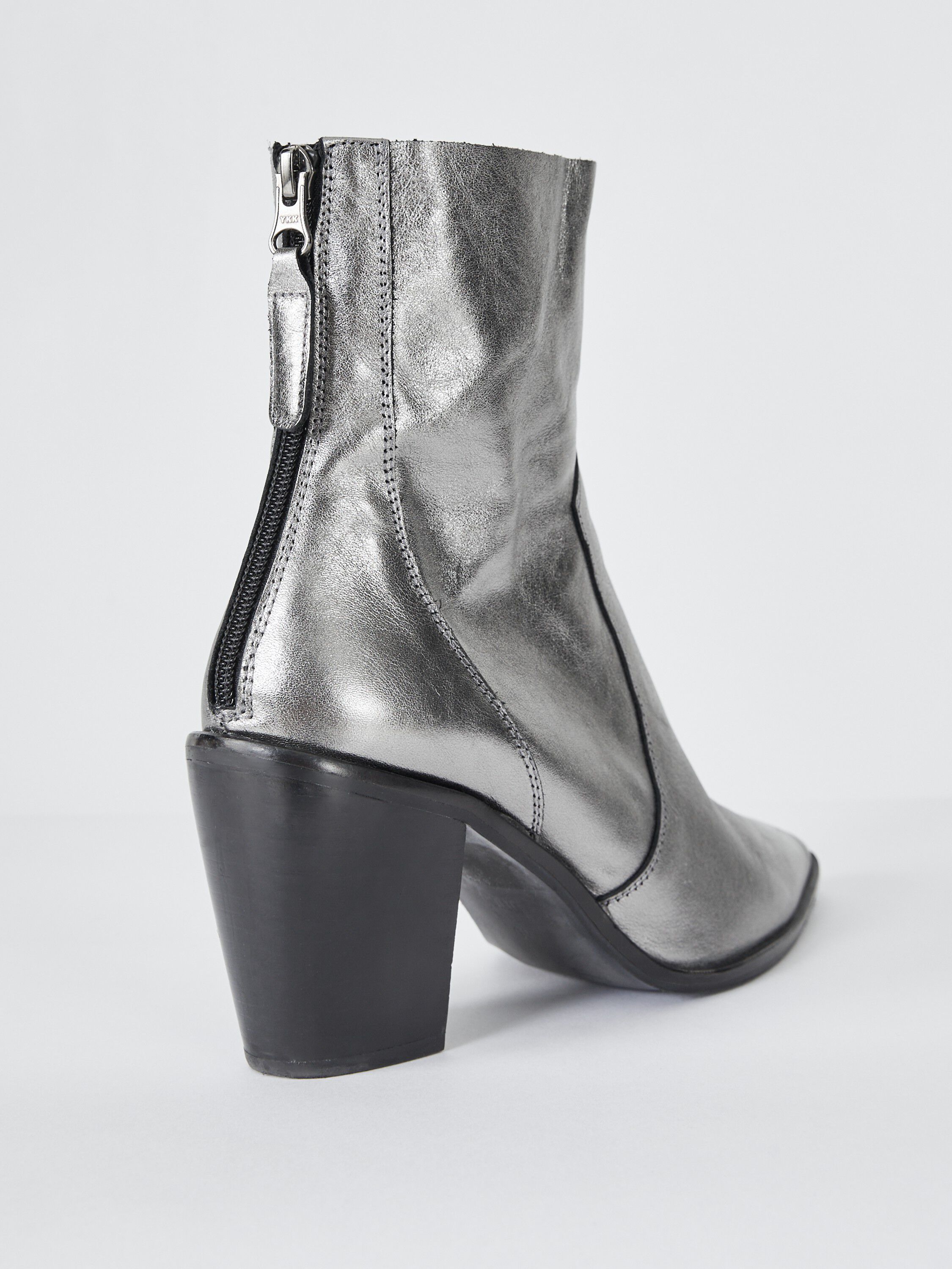 Metallic ankle boots shop