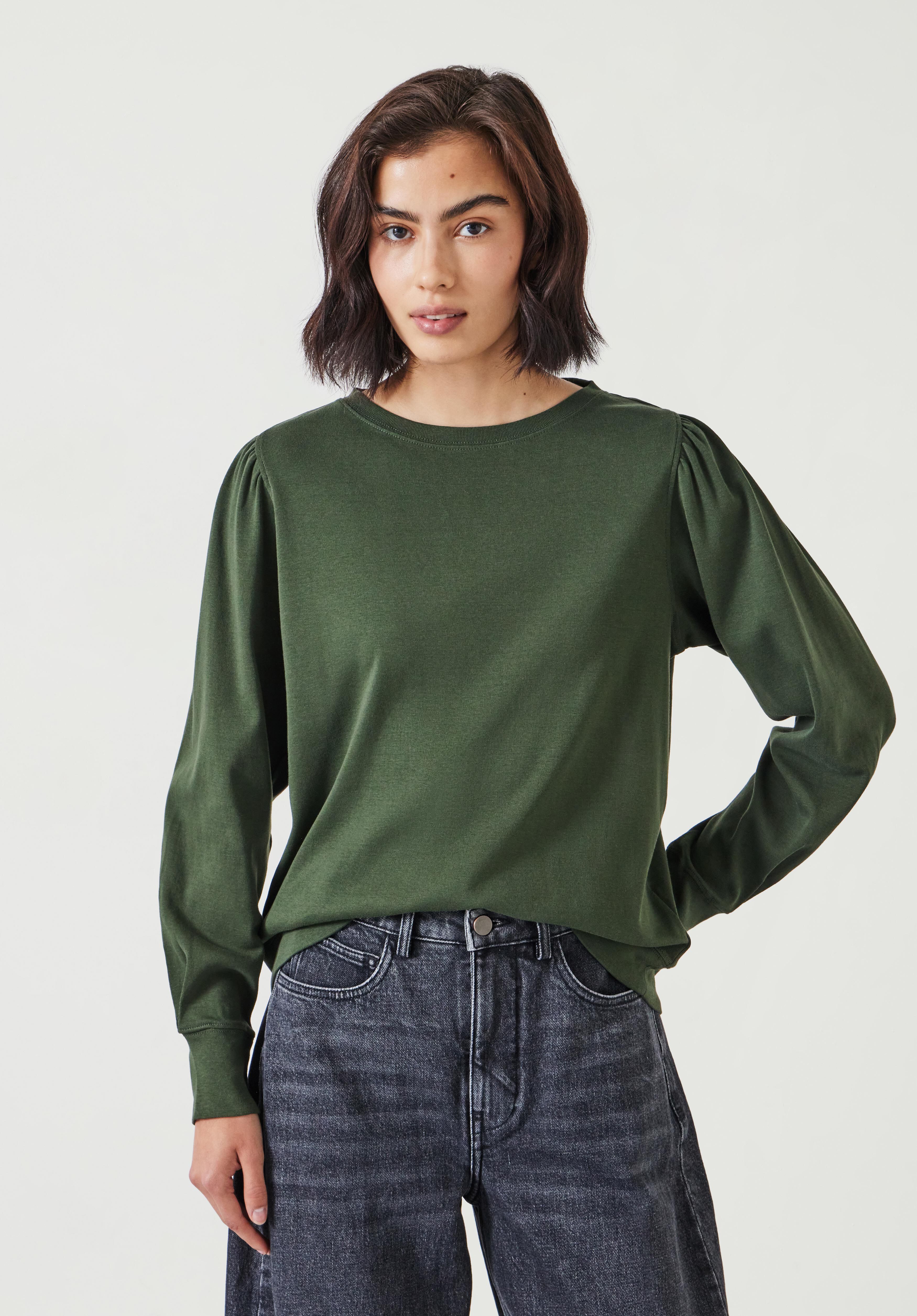 Emily Puff Sleeve Jersey Top