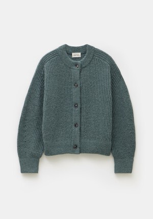 Chunky Ribbed Knitted Cardigan