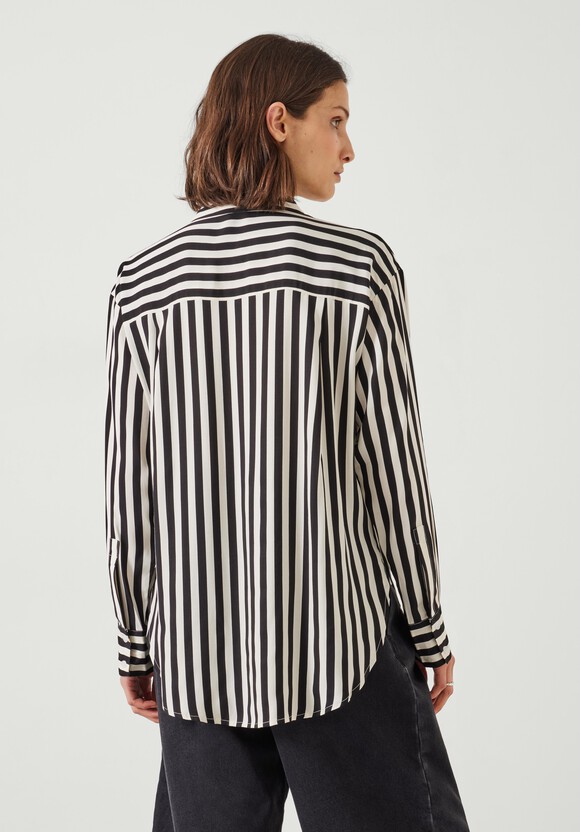 Emely Oversized Stripe Fluid Shirt