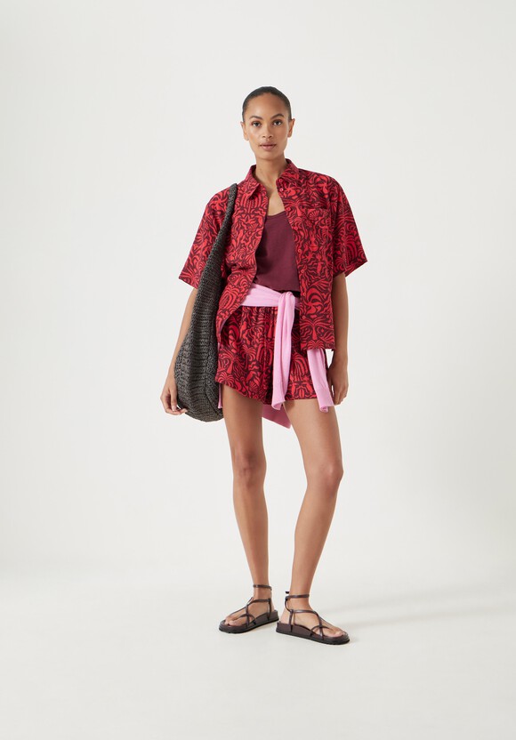 Air Flow Short Sleeve Collared Shirt