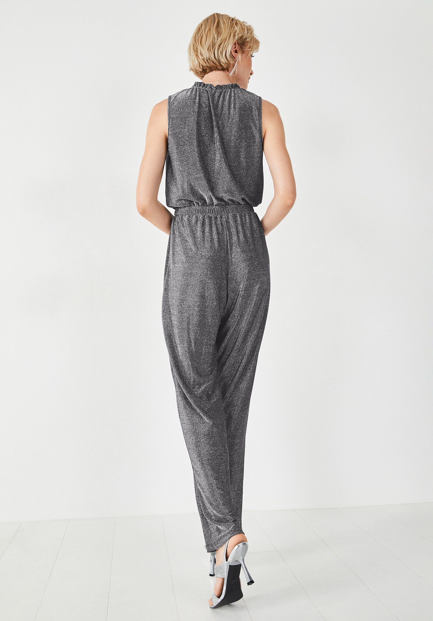 Florine Frill Neck Jumpsuit
