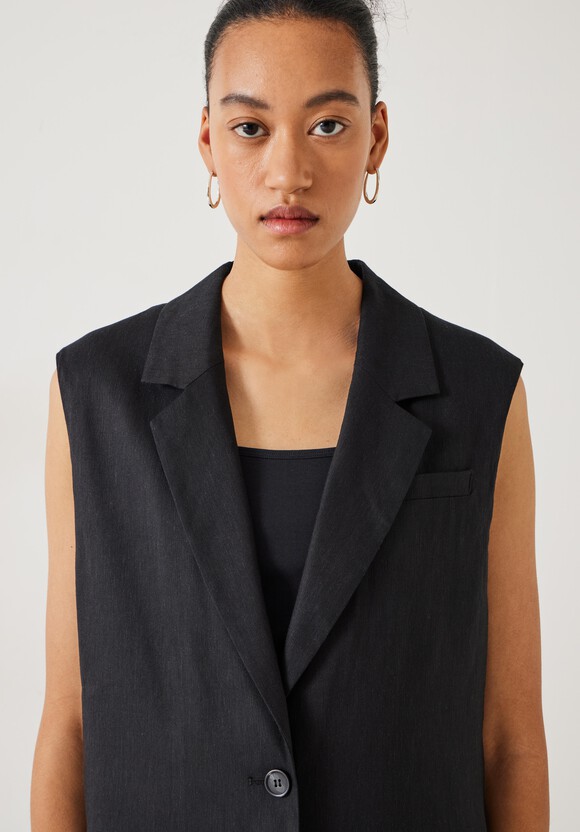 Lana Relaxed Linen Blend Waistcoat