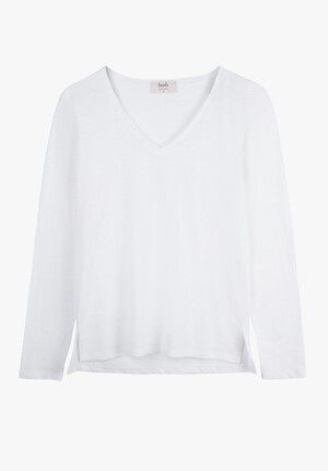 Long Sleeve V Neck Cotton Tee