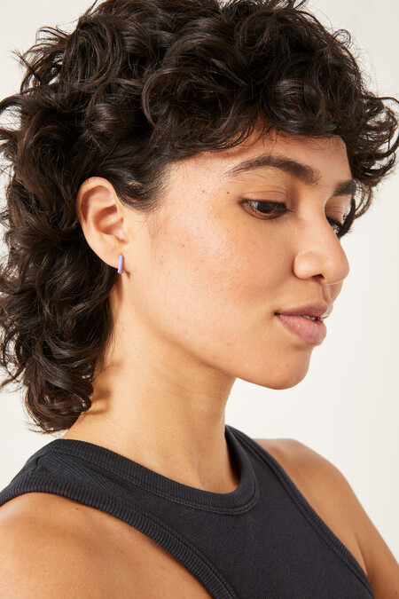 Effie Enamel Hoop Earring