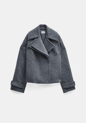 Pure Wool Double Lapel Jacket