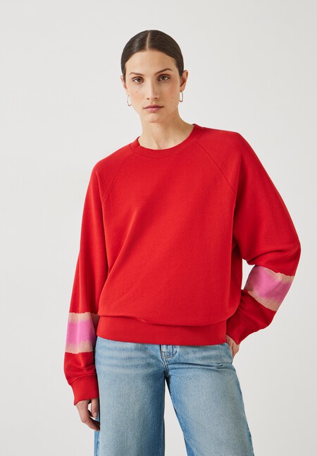 Paula Relaxed Ombre Sleeve Sweatshirt